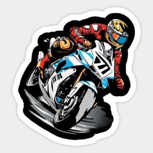 Motorcycle Driver Sticker